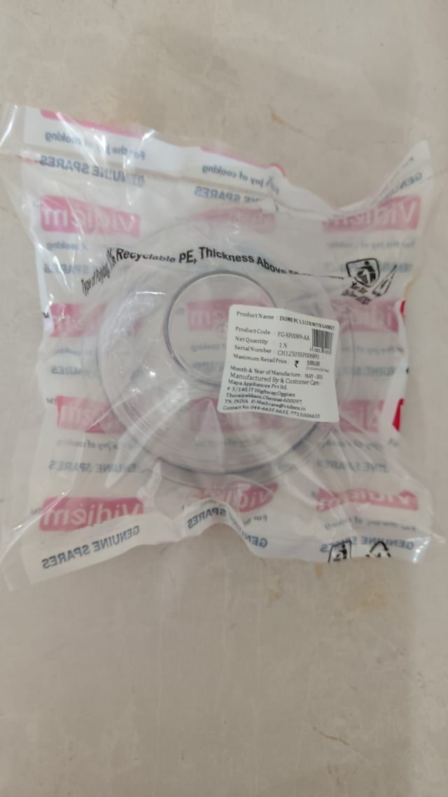 Dome PC 1.5 LTR with Gasket view 3